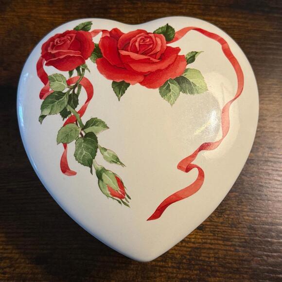 Teleflora Other - Vintage Charming Porcelain Valentine’s Day Collectible Jewelry/Trinket Box